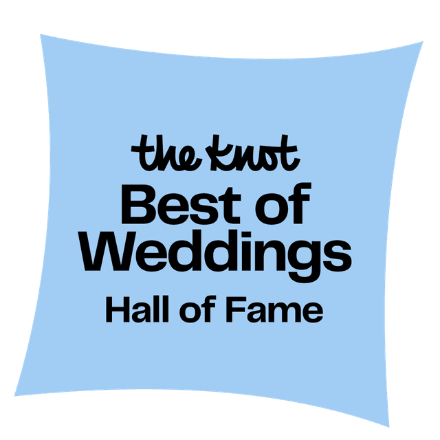 The Knot Best of Weddings Hall of Fame Badge